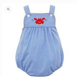 Petit Bebe Embroidered Crab Boys Sun Bubble